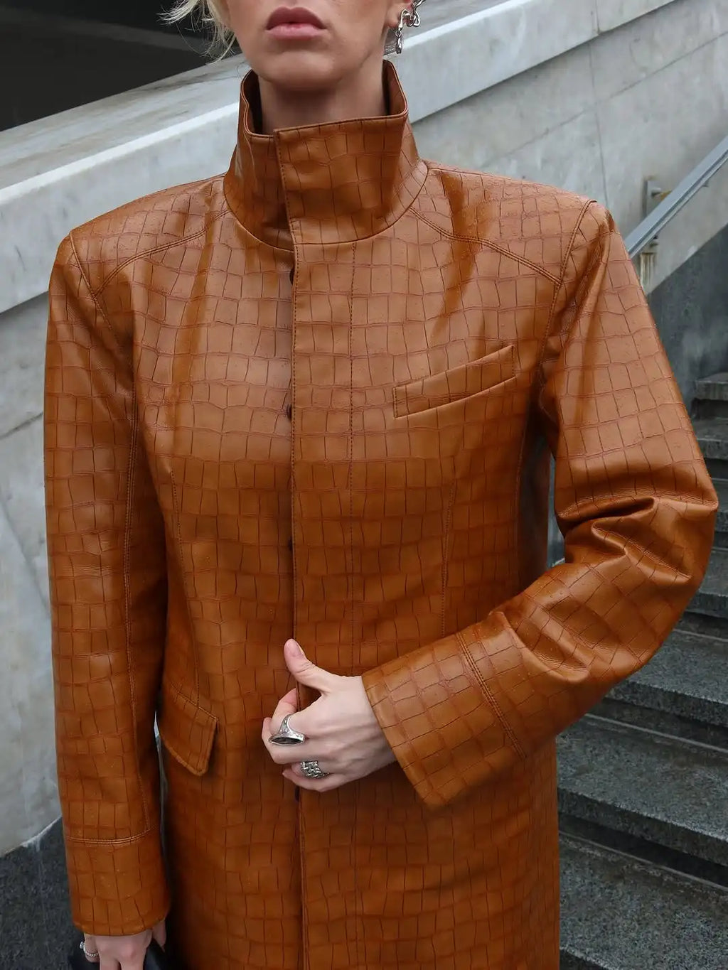The Croc-Embossed Trench