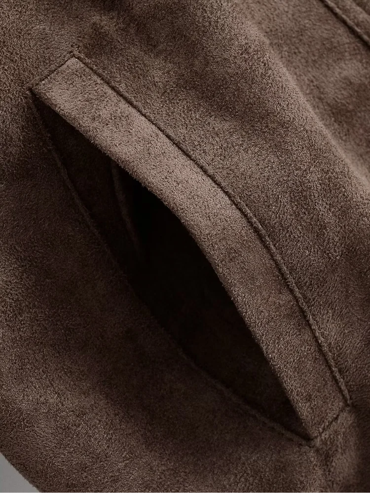 The Tie-Waist Cruelty-Free Suede Jacket