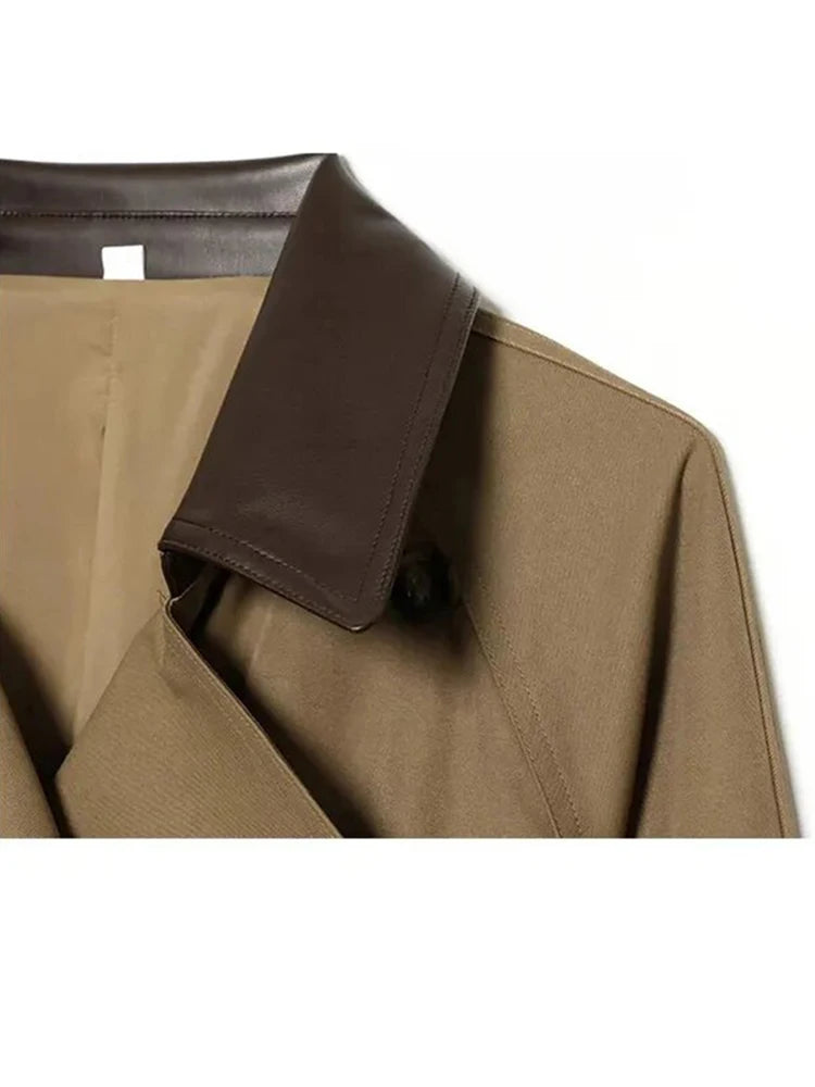 The Leather-Collar Short Trench
