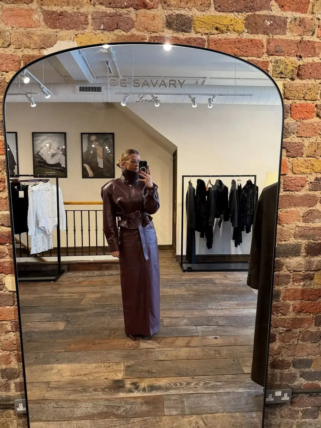 The Burgundy Cinched-Waist Jacket
