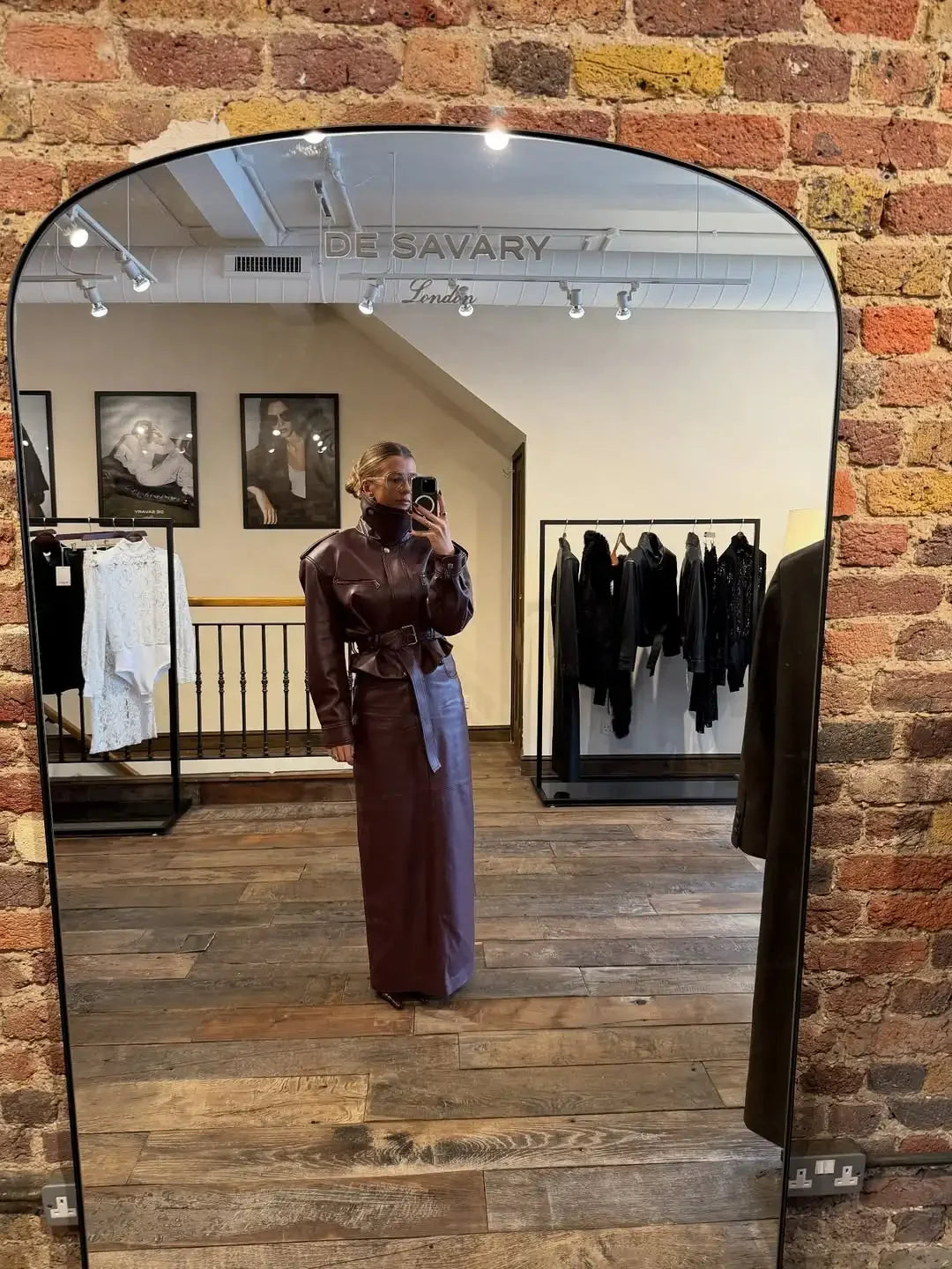 The Burgundy Cinched-Waist Jacket