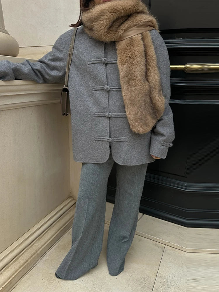 The Frog-Button Mandarin Jacket