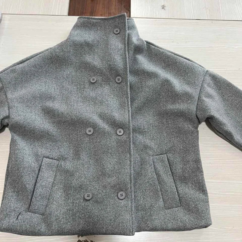The Stand-Collar Boxy Jacket