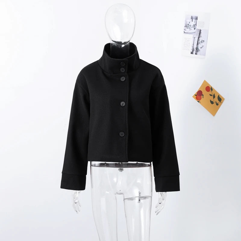 The Stand-Collar Boxy Jacket
