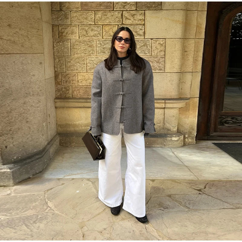 The Frog-Button Mandarin Jacket