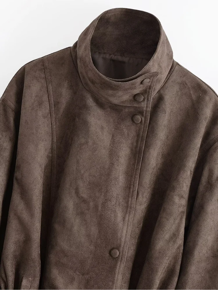 The Tie-Waist Cruelty-Free Suede Jacket