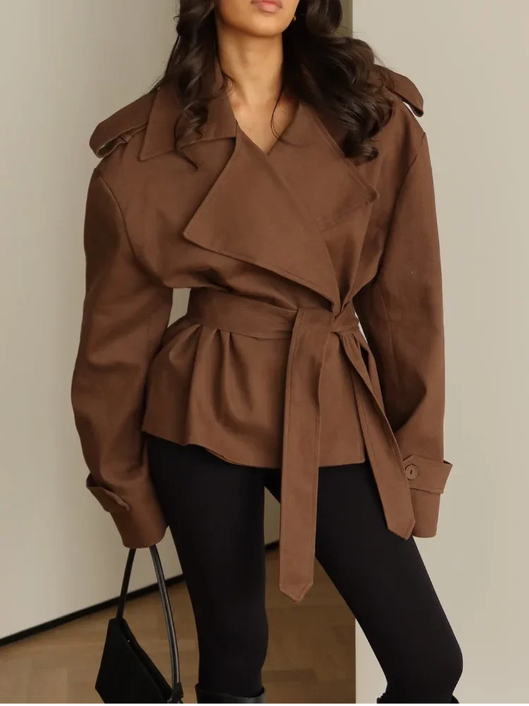 The Cropped Wrap Trench