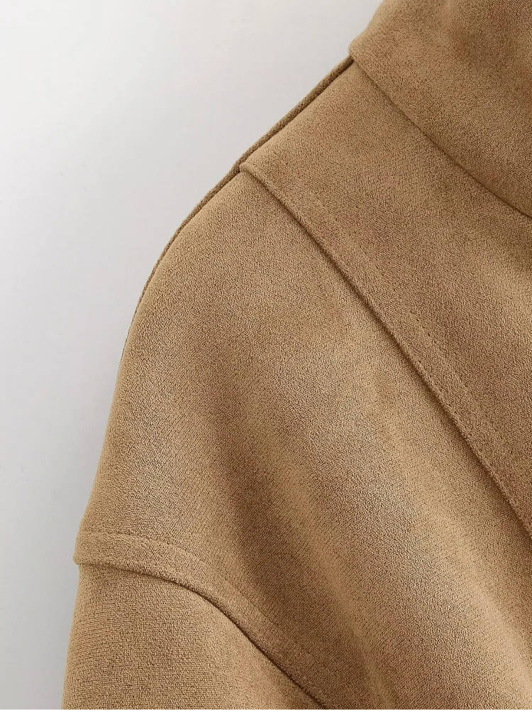 The Tie-Waist Cruelty-Free Suede Jacket