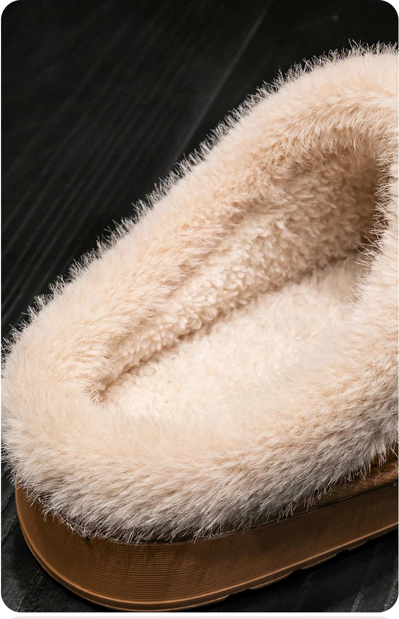 The Faux-Suede Platform Slipper
