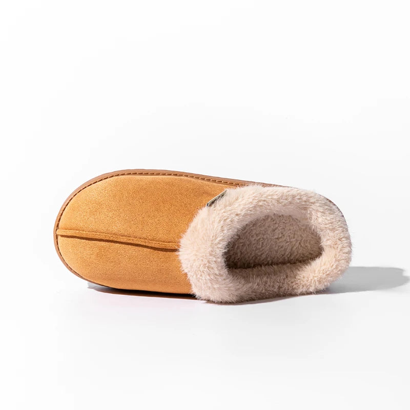 The Faux-Suede Platform Slipper