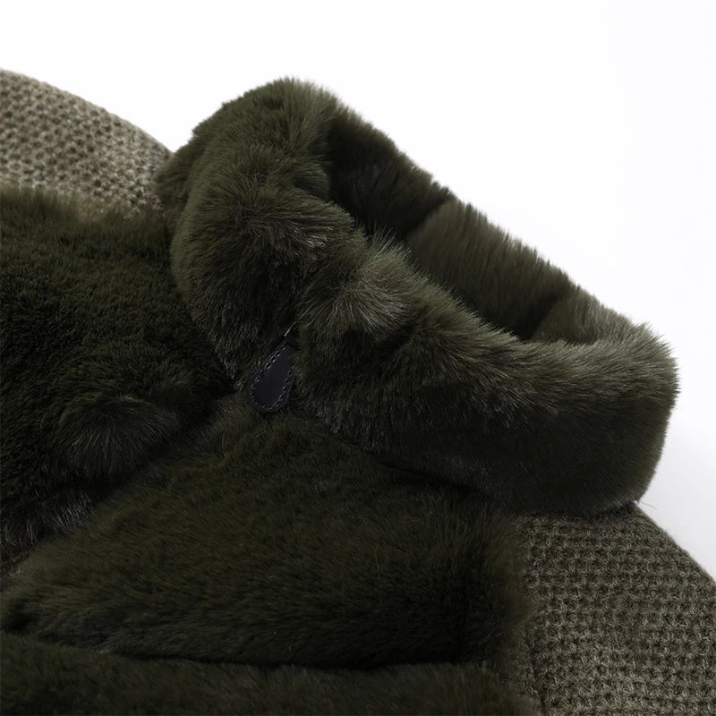 The Cruelty-Free Fur Panel Zip Jacket
