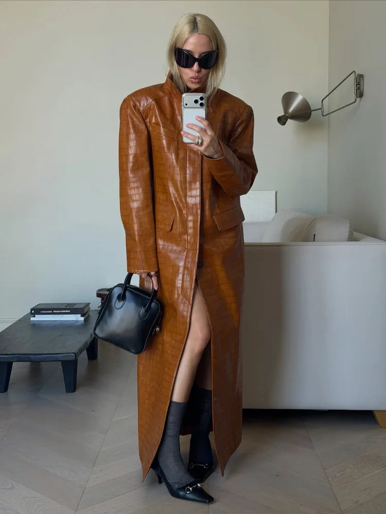 The Croc-Embossed Trench