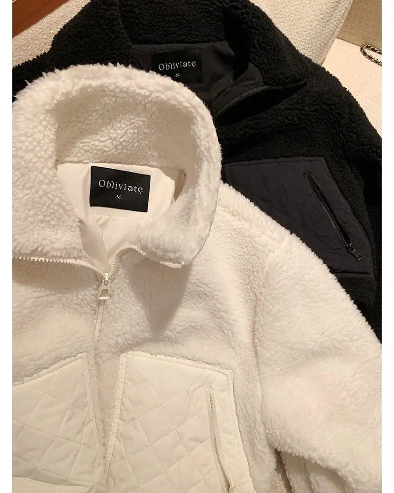 The Cropped Sherpa Zip Jacket
