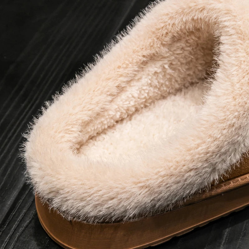 The Faux-Suede Platform Slipper