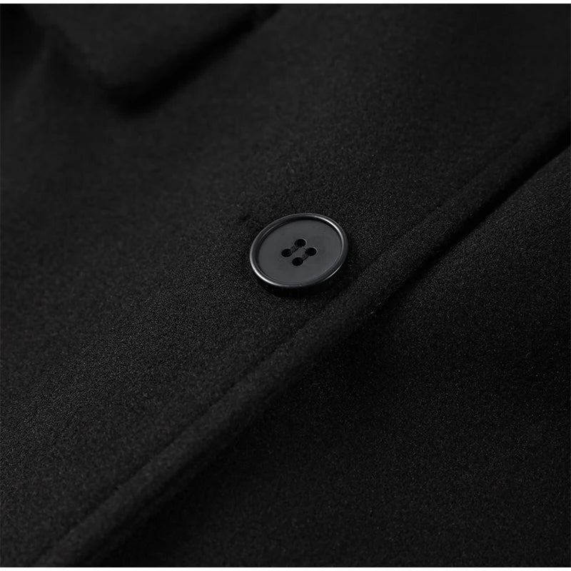 The Cruelty-Free Fur Lapel Long Coat