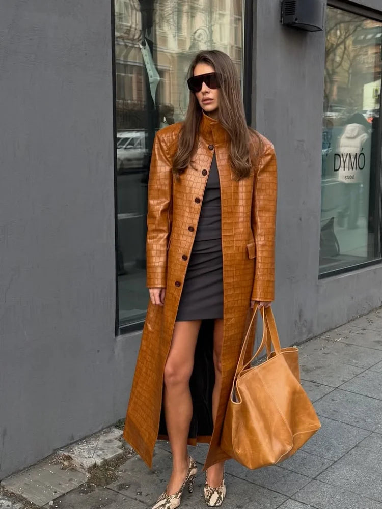 The Croc-Embossed Trench