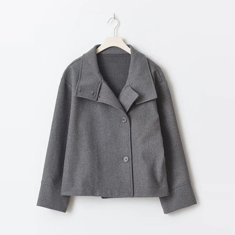 The High-Neck Asymmetric Coat