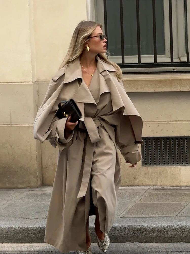The Oversized Stand-Collar Trench