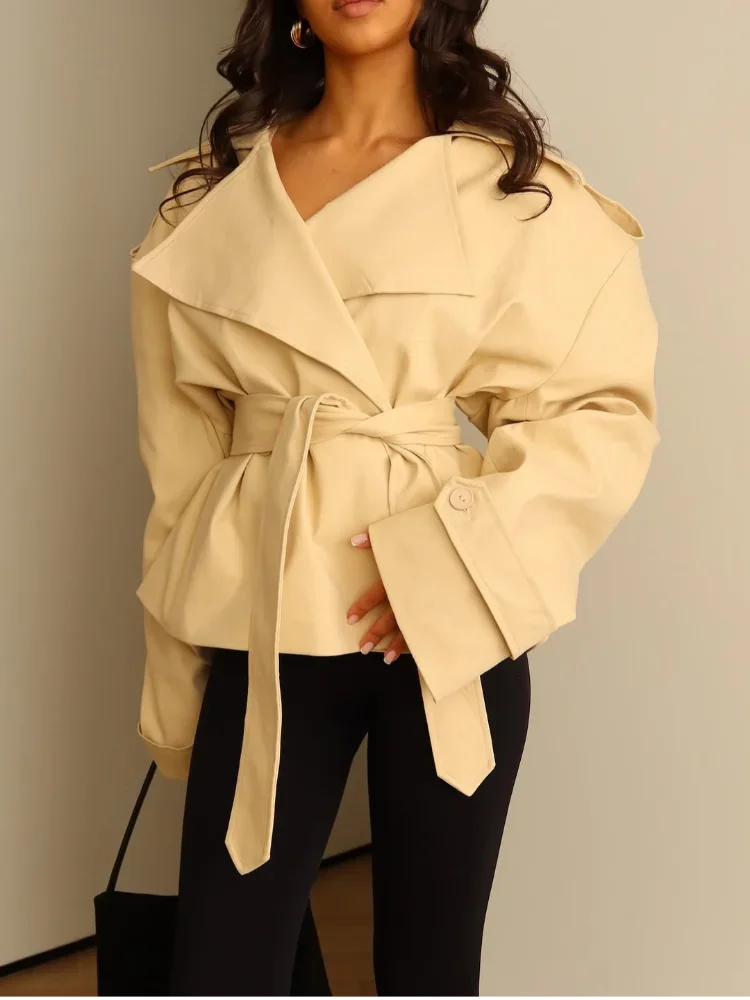 The Cropped Wrap Trench