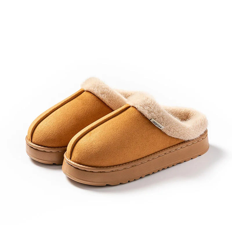 The Faux-Suede Platform Slipper