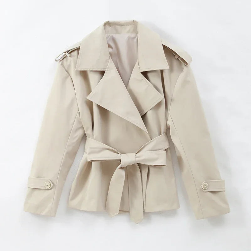 The V-Neck Belted Trench