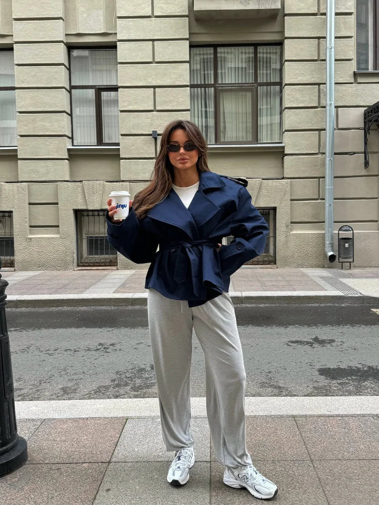 The Cropped Wrap Trench