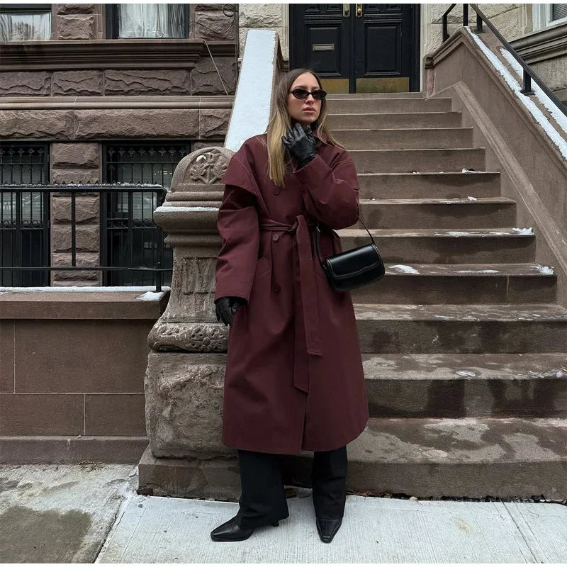 The Cape-Collar Belted Trench