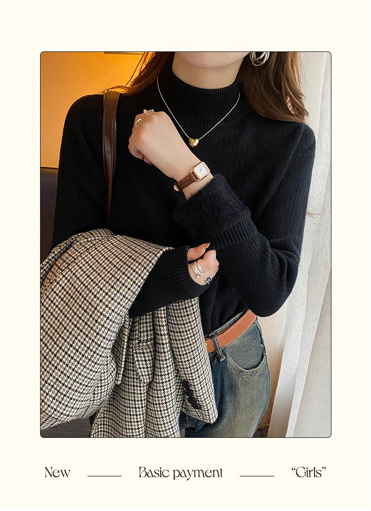 The Lined Knit Turtleneck