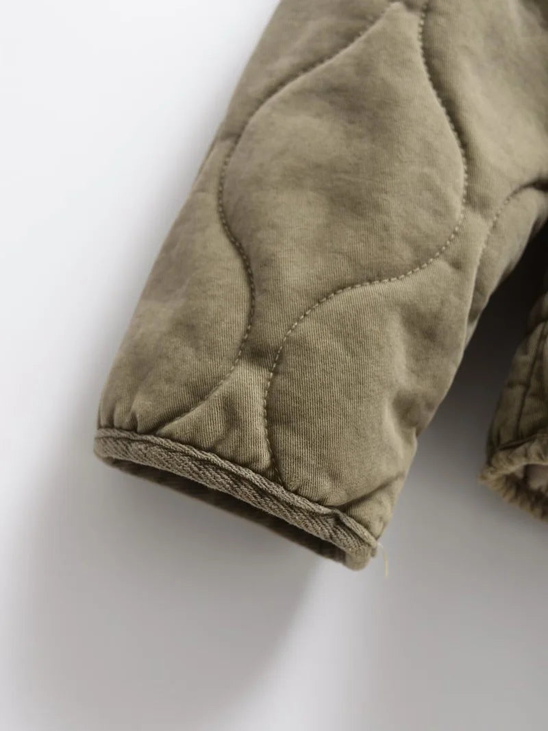 The Quilted High-Collar Jacket