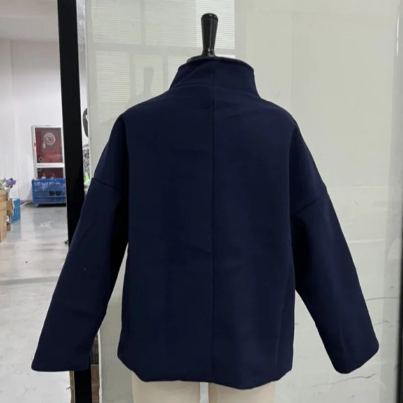 The Stand-Collar Boxy Jacket