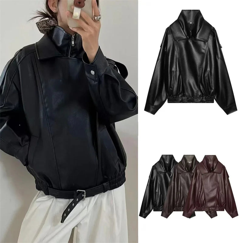 The Cruelty-Free Leather Biker Jacket