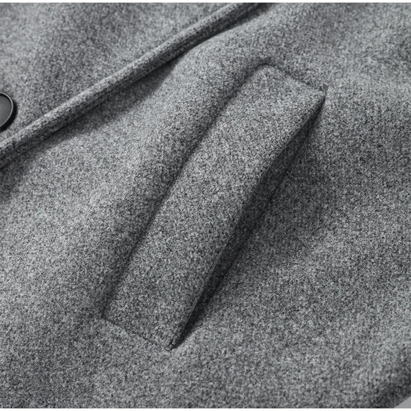 The High-Collar Lace-Up Overcoat