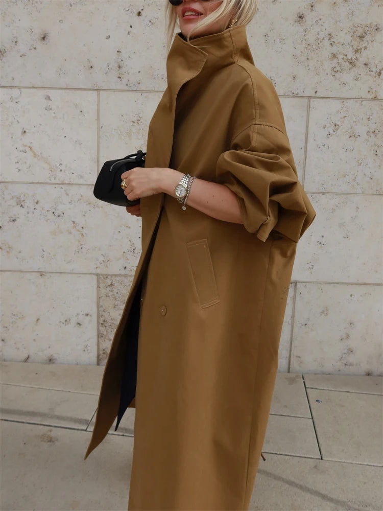The Long Stand-Collar Trench