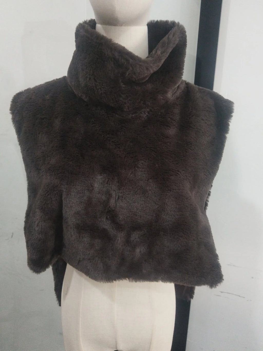 The Lace-Up Long Cruelty-Free Fur Coat