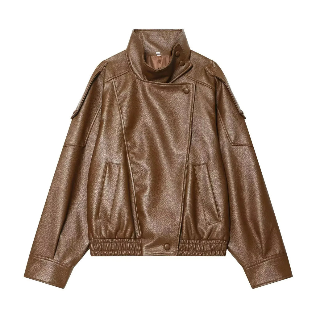 The Oversized Cruelty-Free Leather Jacket