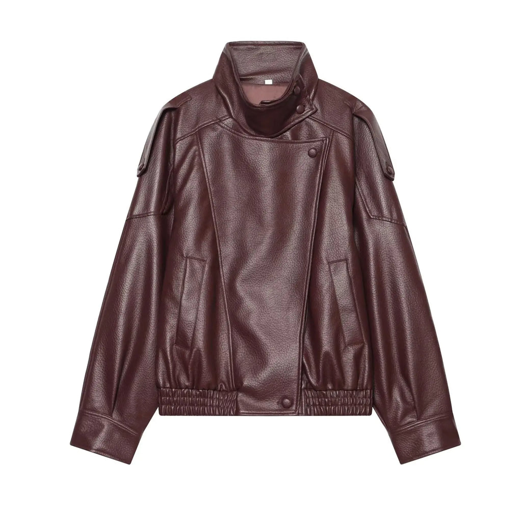 The Oversized Cruelty-Free Leather Jacket