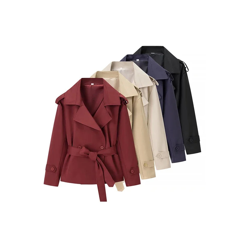 The Cropped Wrap Trench