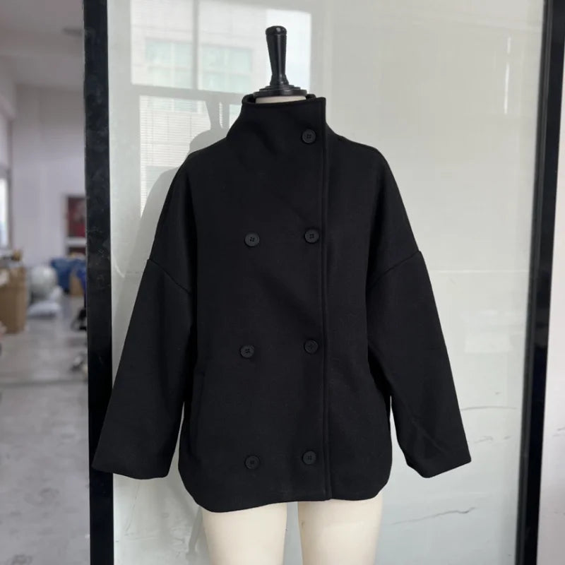 The Stand-Collar Boxy Jacket