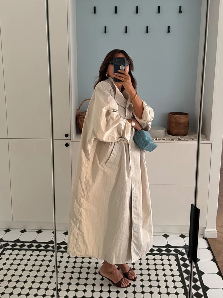 The Oversized Stand-Collar Trench