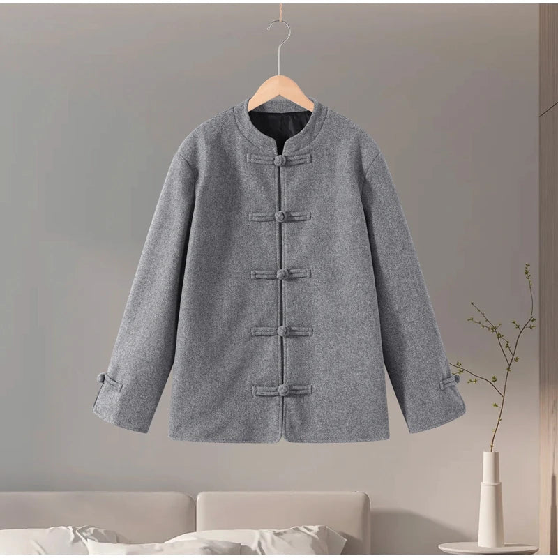 The Frog-Button Mandarin Jacket