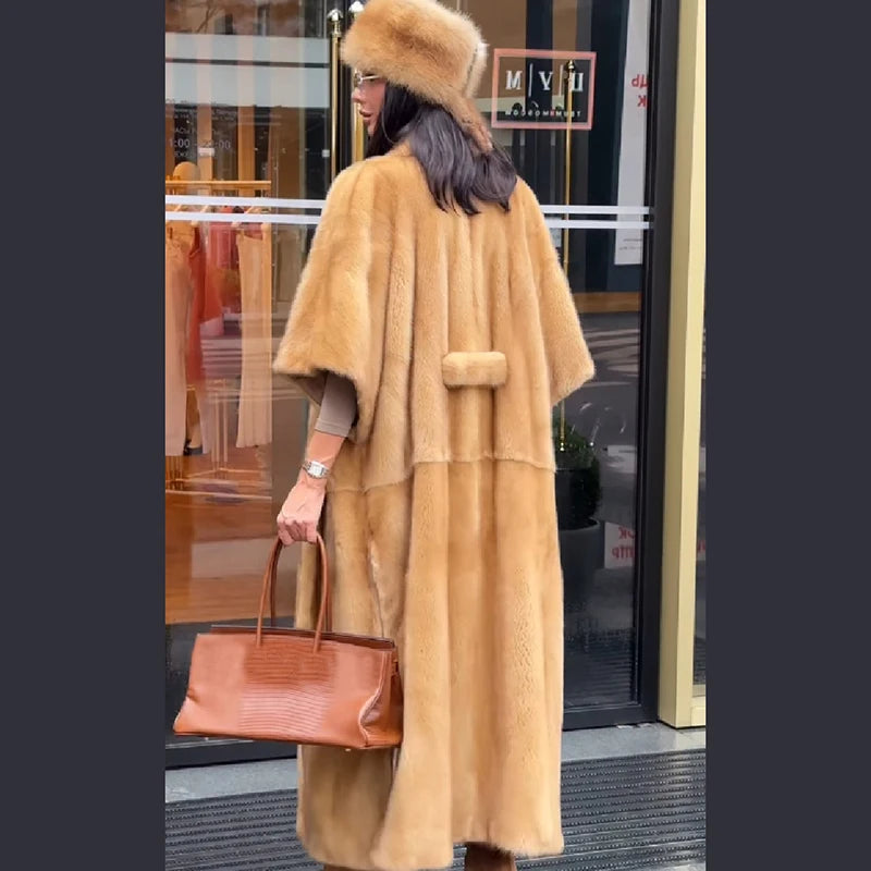 The Cruelty-Free Fur Shawl Maxi Coat