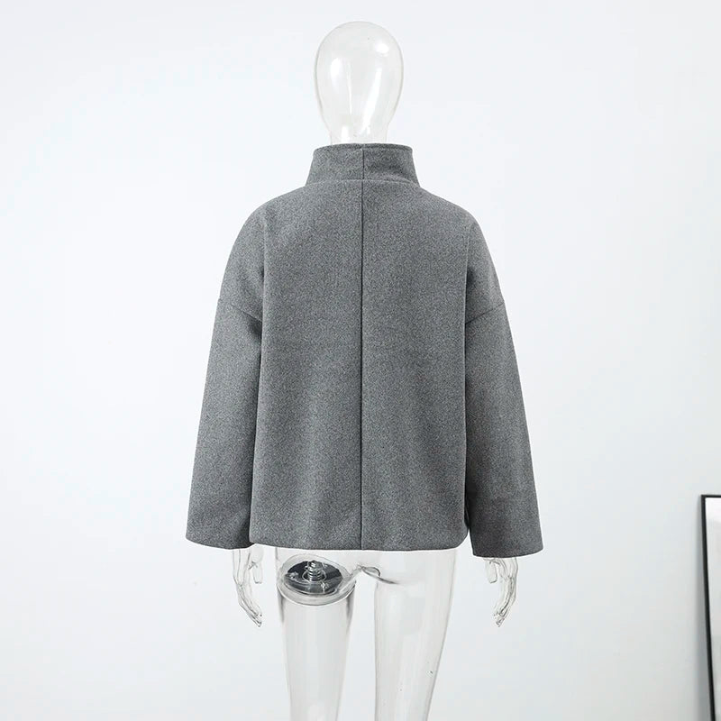 The Stand-Collar Boxy Jacket