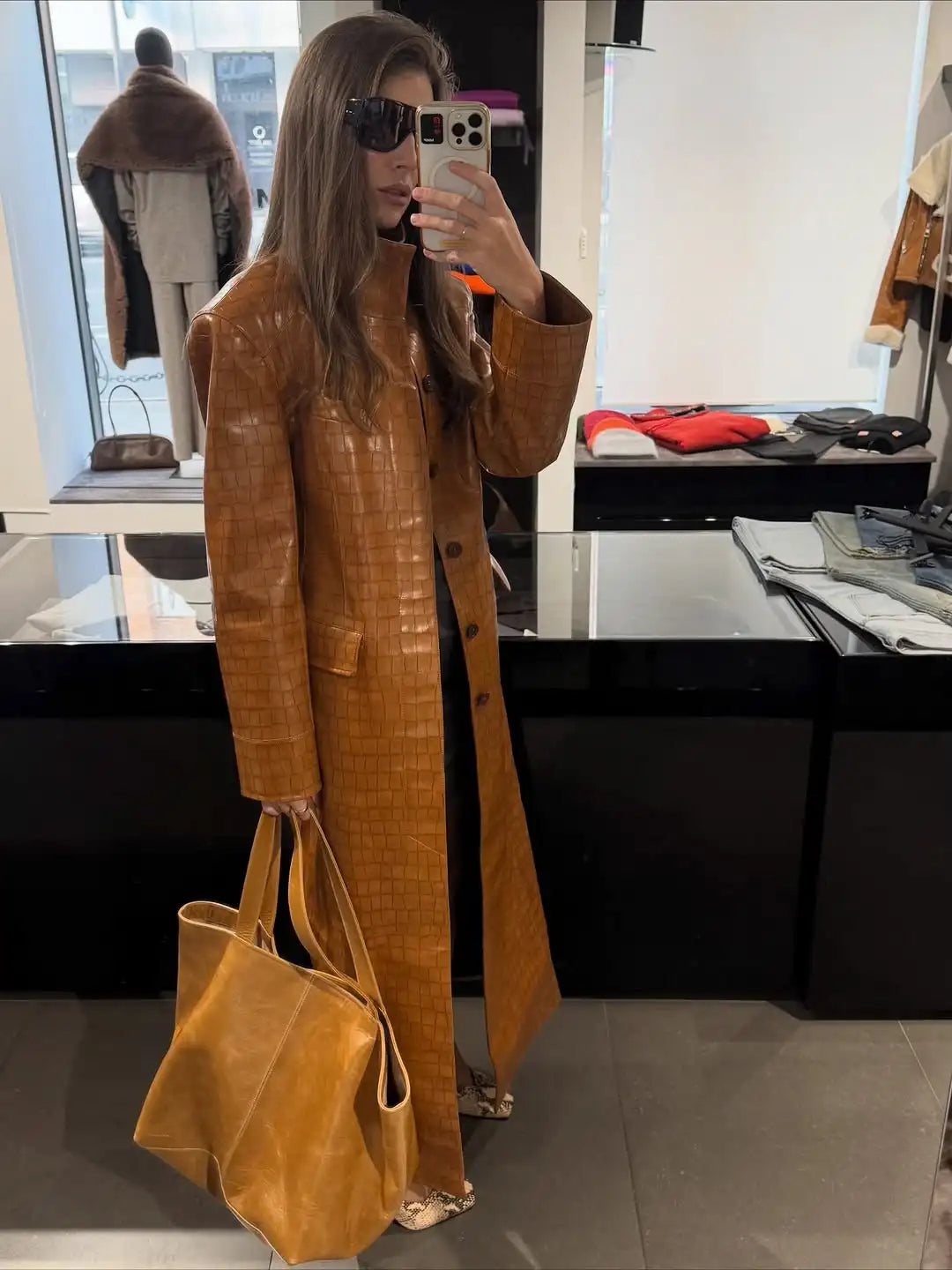 The Croc-Embossed Trench