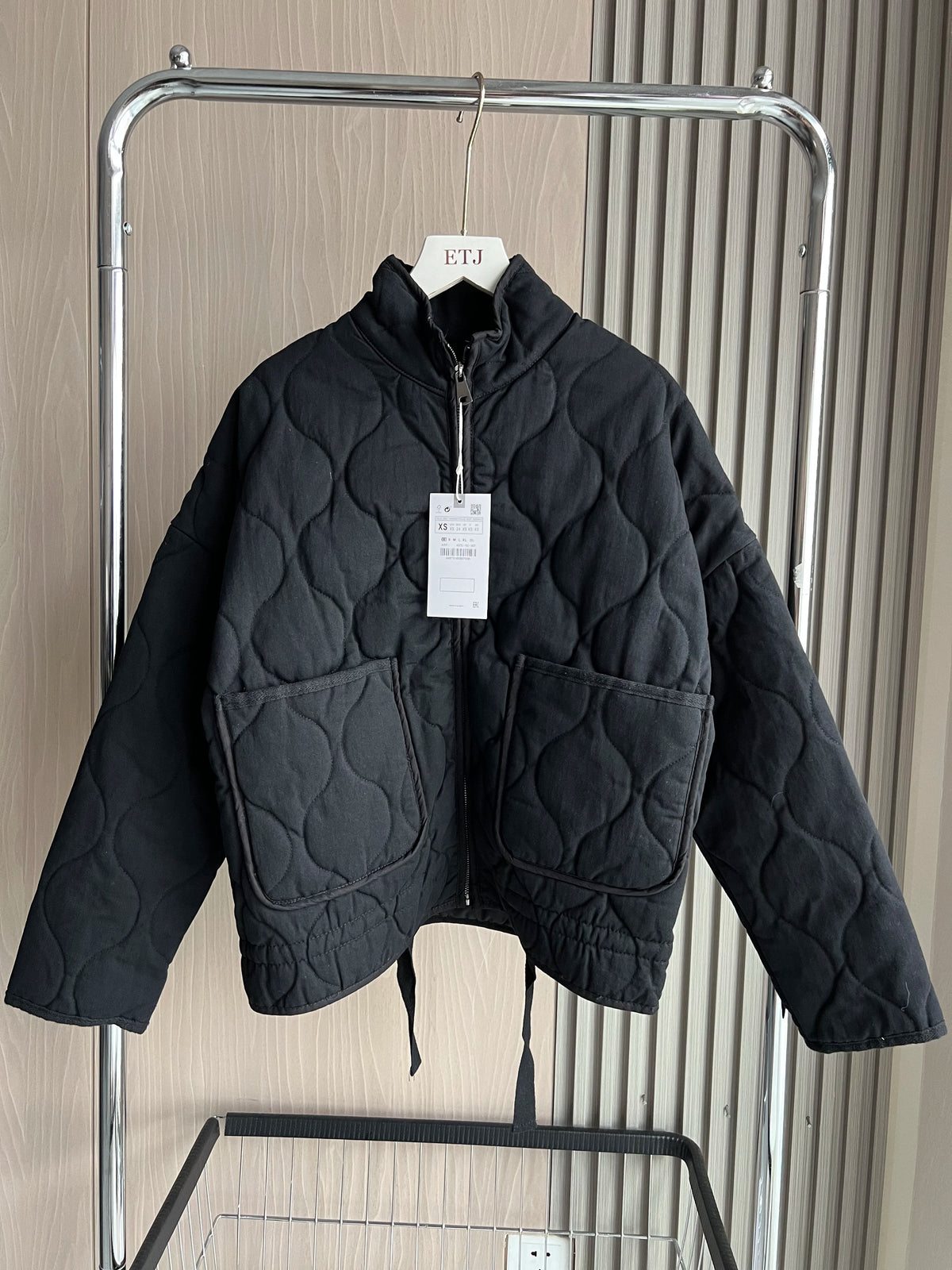 The Quilted High-Collar Jacket