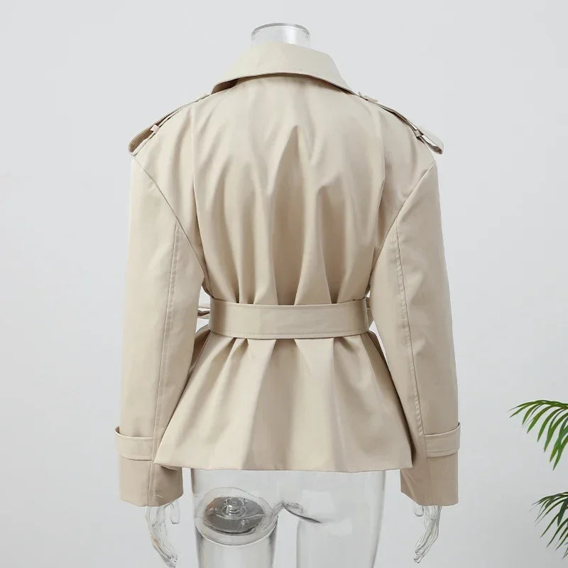 The V-Neck Belted Trench