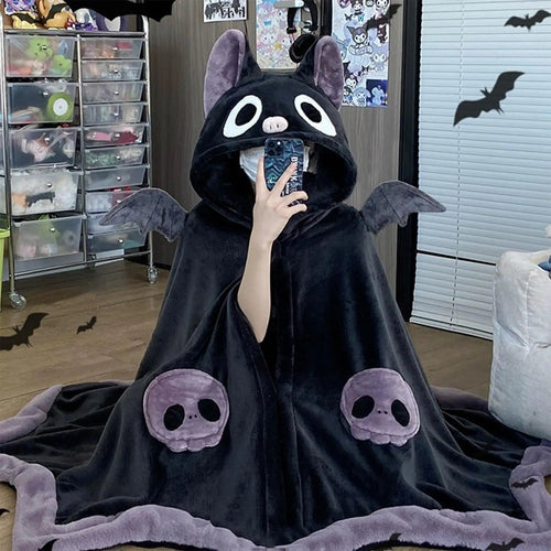 Bat Wing Hooded Blanket