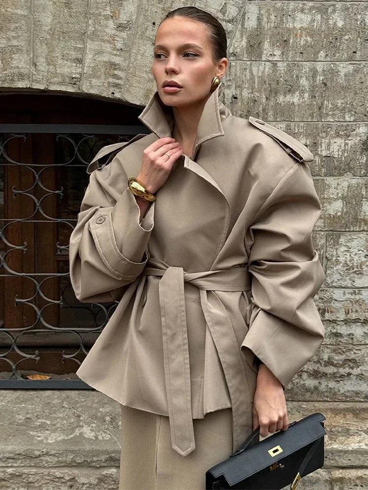 The Lace-Up Long Coat