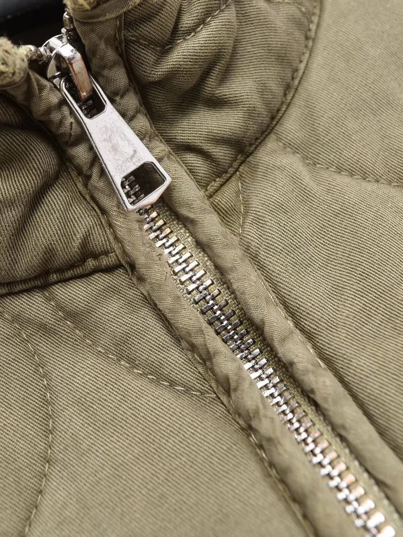 The Quilted High-Collar Jacket