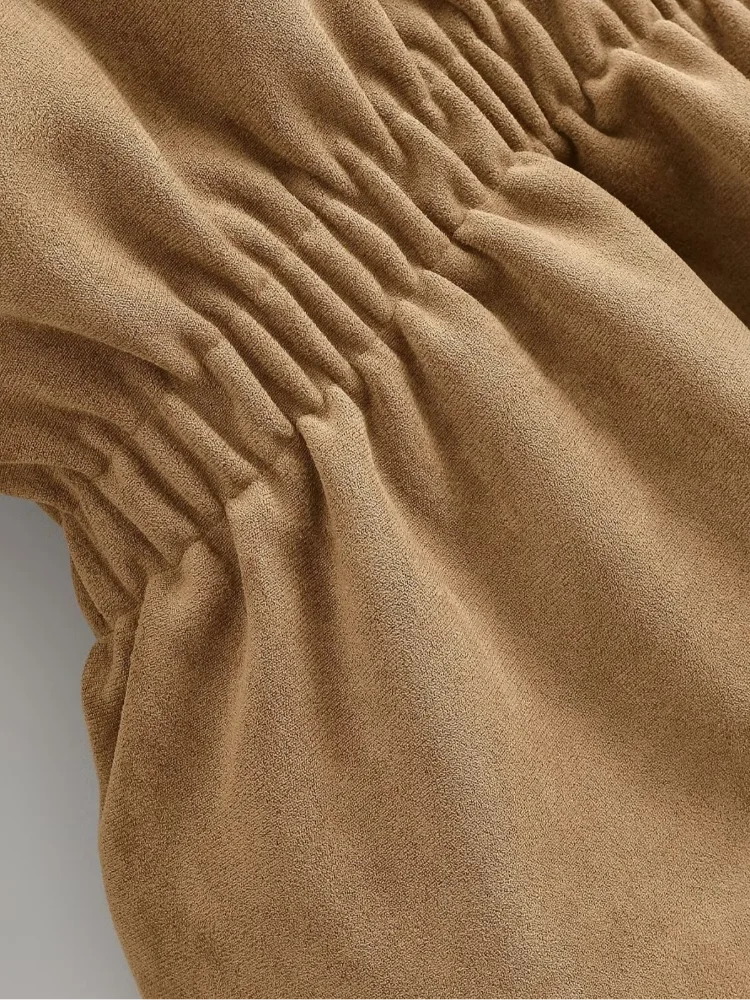 The Tie-Waist Cruelty-Free Suede Jacket