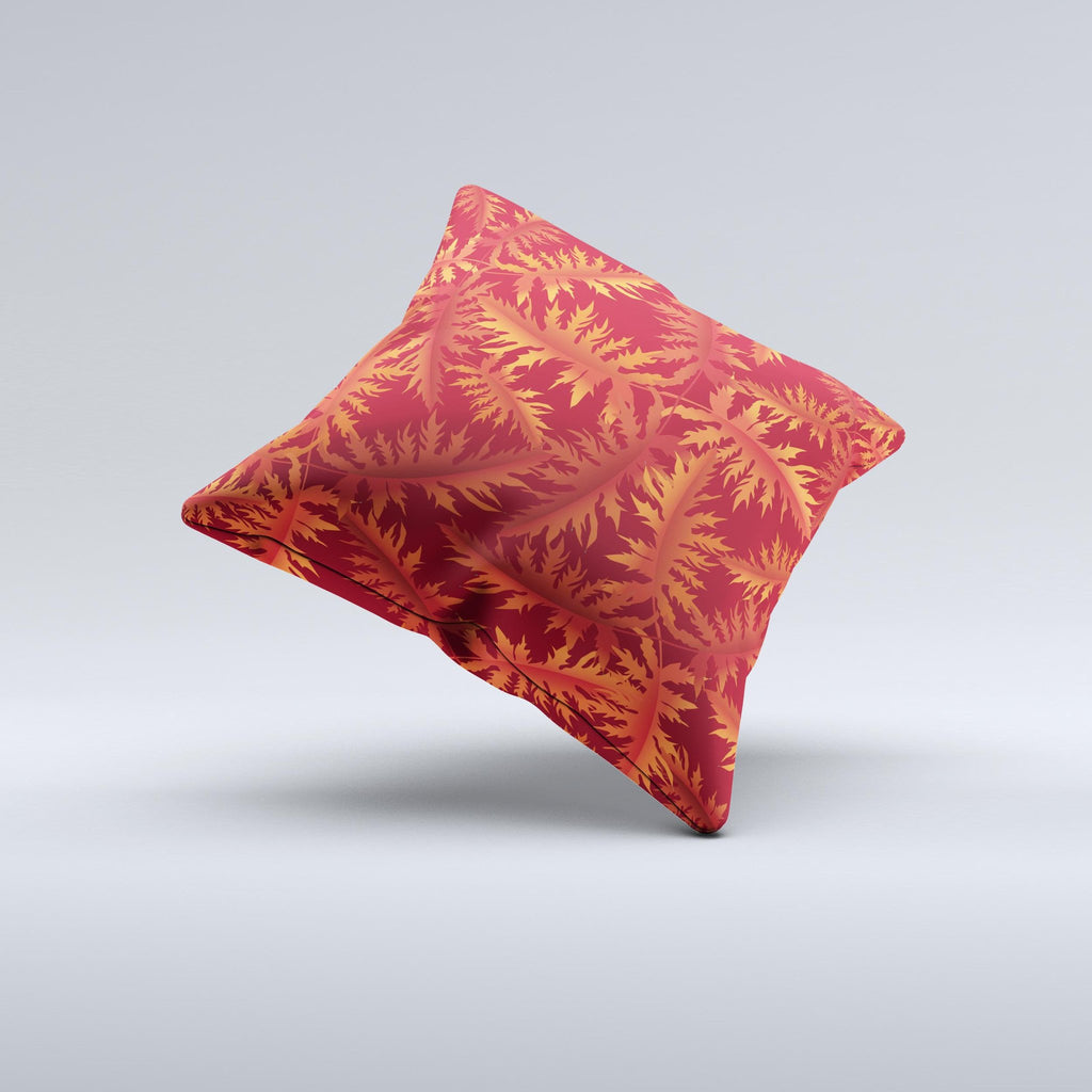 Fall Red Branches Decorative Throw Pillow